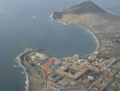 El Medano from the airplain